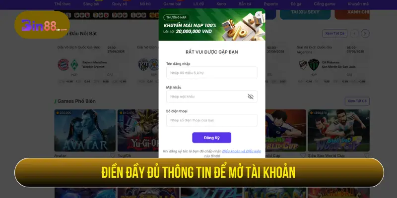 Thao tác chọn số trong xổ số siêu tốc