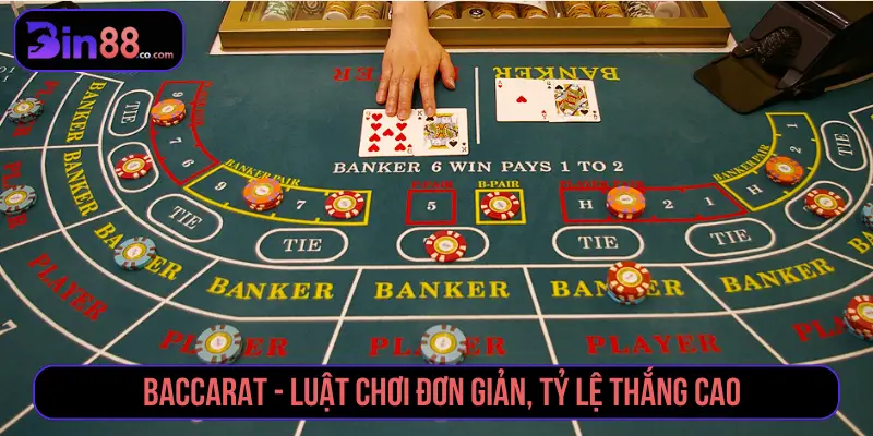Baccarat trong nhóm trò chơi game bài phổ biến