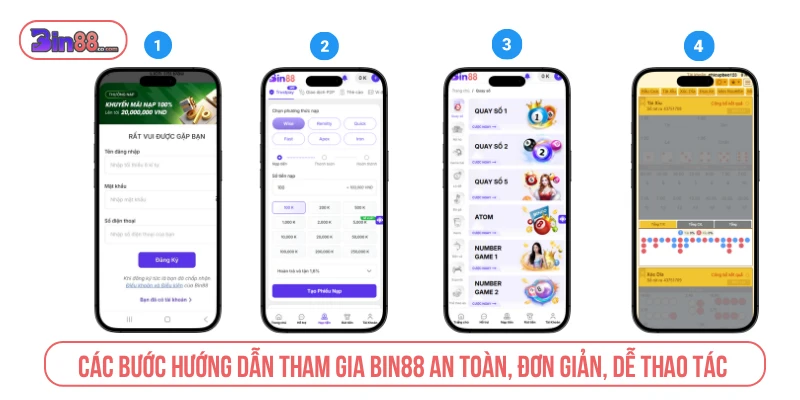 Các bước hướng dẫn tham gia an toàn