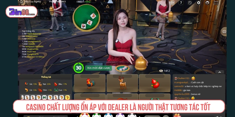 Casino với dealer trực tuyến
